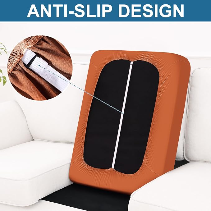 Smiry Printed Couch Cushion Covers, Stretch Soft Couch Covers - Image 4