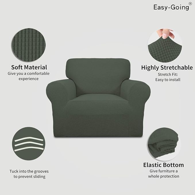 Easy-Going Stretch Chair Sofa Slipcover 1-Piece Couch Sofa Cover Furniture - Image 3