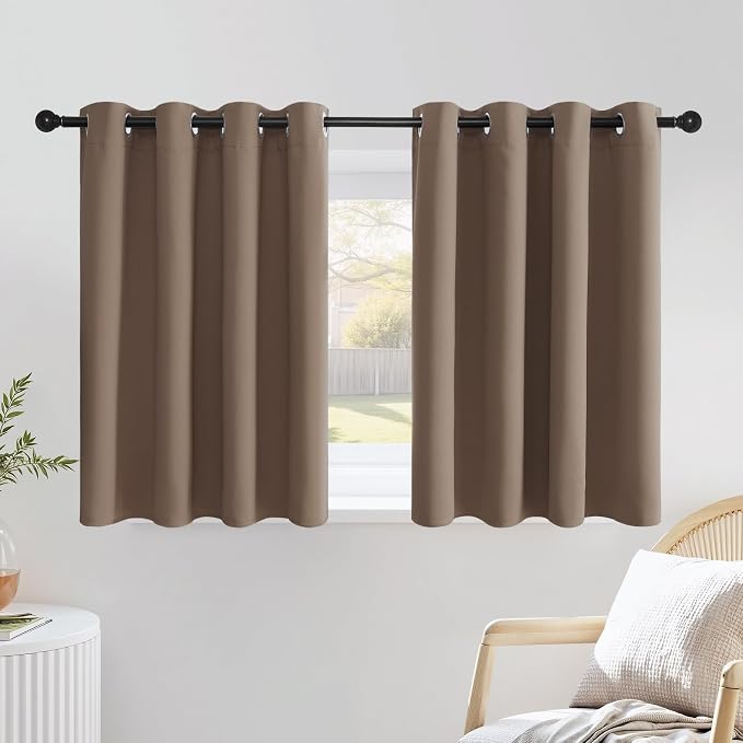 NICETOWN Blackout Kitchen Short Window Curtains 36 inch Length, Thermal by NICETOWN