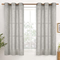 YoungsTex Linen Semi Sheer Curtains 54 Inches Length by YoungsTex