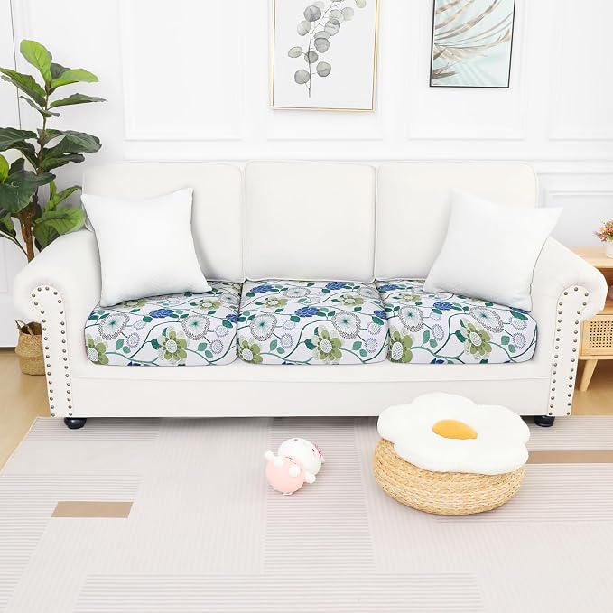 Smiry Printed Couch Cushion Covers, Stretch Soft Couch Covers - Image 5