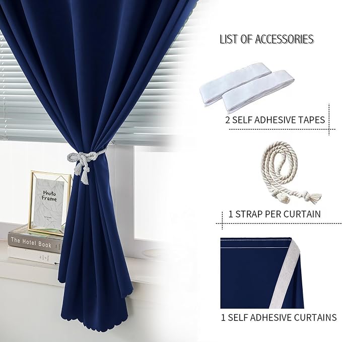 Self Adhesive Portable Blackout Curtains - Image 2