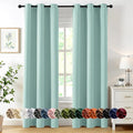 MIULEE Aqua Blackout Curtains for Bedroom Living Room 72 Inches Long 2 Panels by MIULEE