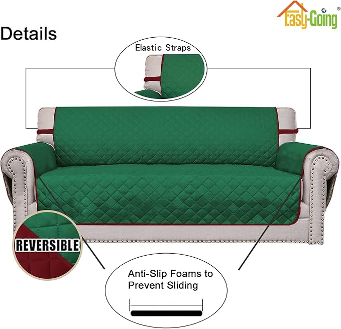 Easy-Going Reversible Oversized Couch Cover - Image 3