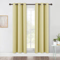 NICETOWN Blackout Window Curtains 70" L, 2 Panels, 34 inch, Paler Yellow by NICETOWN