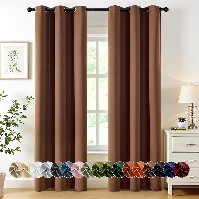 MIULEE Blackout Curtains for Bedroom Living Room 72 Inches Long 2 Panels by MIULEE