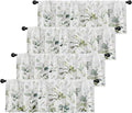Emvency 4 Pack Valances Window Treatments, 52x18 Inch Rod Pocket Valances by Emvency