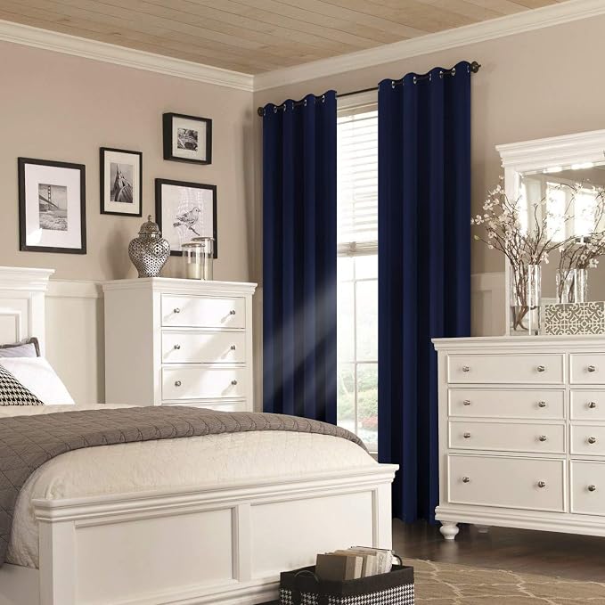 Yakamok Light Blocking Window Blackout Curtains Thermal Insulated Room - Image 2