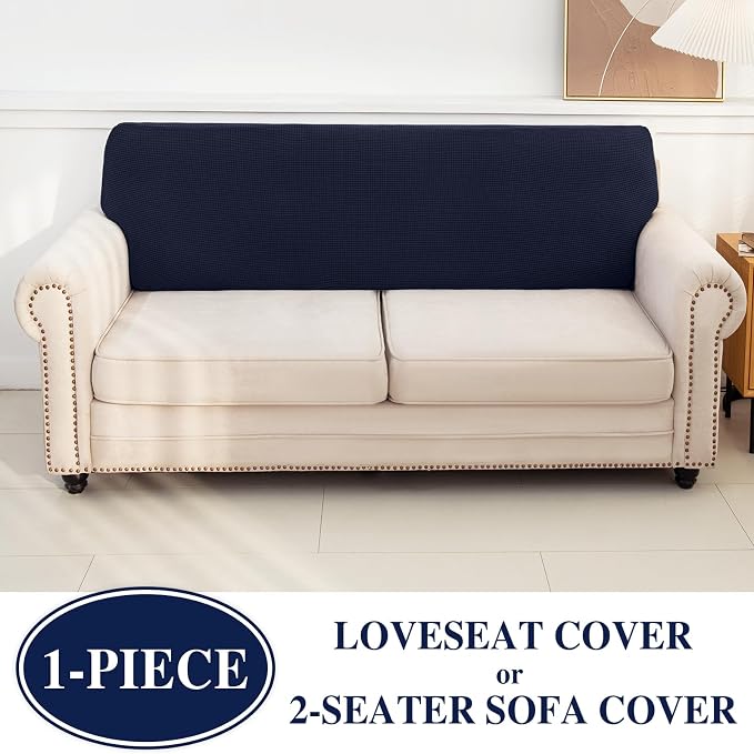 Couch Cushion Cover Loveseat Cover or 2 Seat Sofa Cover Washable Stretch - Image 3
