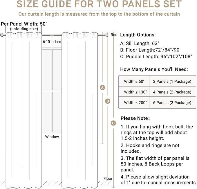 Linen Textured Total Blackout Curtains - Image 3