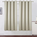 LEMOMO Light Beige Thermal Blackout Curtains/52 x 72 Inch/Set of 2 Panels Room by Lemomo