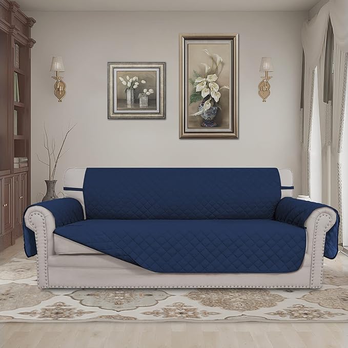 Easy-Going 4 Seater Sofa Slipcover Reversible Sofa Cover Water Resistant Couch - Image 2