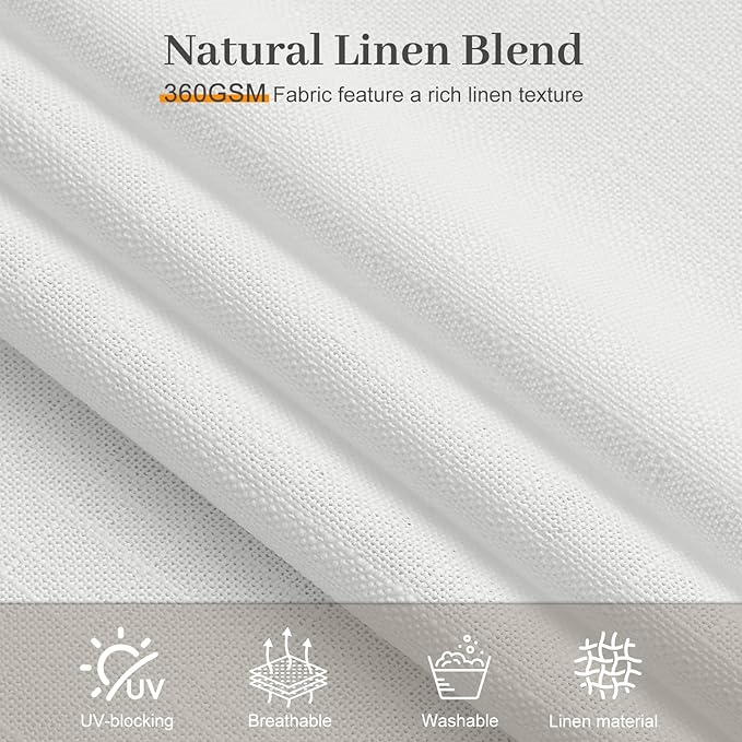 IVAPUPU Snow White Pinch Pleated 84 Inch Curtains - Image 7