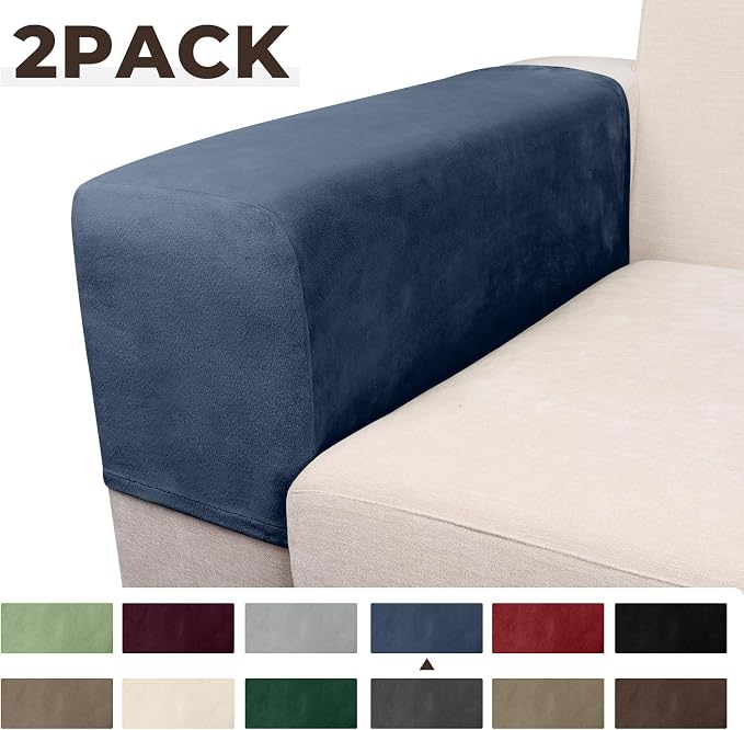 Couch Arm Covers 2 Pcs Sofa Armrest Covers Stretch Couch, Armrest Cover - Image 5