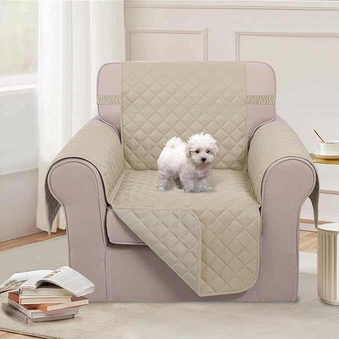 U-NICE HOME Reversible Oversized Chair Covers Quilted Water Repellent Pet - Image 2