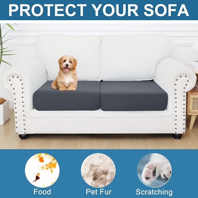 Smiry Printed Couch Cushion Covers, Stretch Soft Couch Covers - Image 6