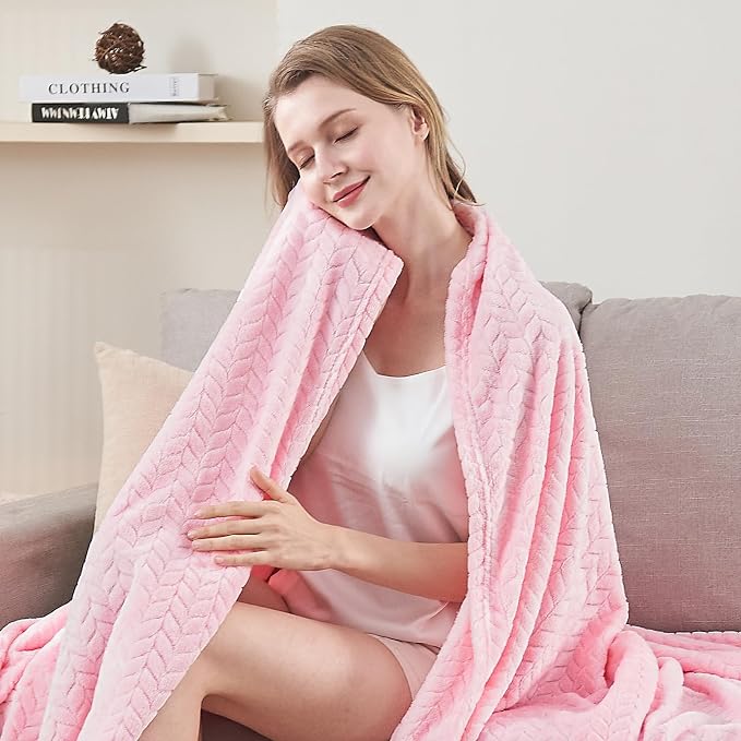 inhand Pink Fleece Queen Blanket - Image 6