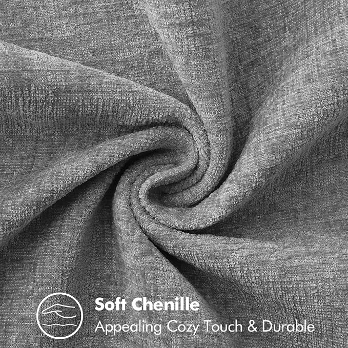 MIULEE Pack of 2 Couch Throw Pillow Covers 12x20 Inch Dark Gray Farmhouse - Image 4