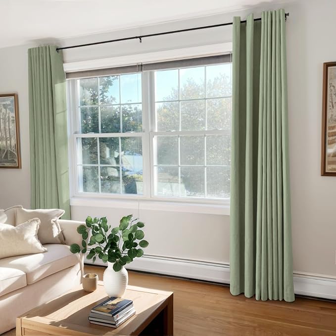 100% Blackout Shield Linen Blackout Curtains - Image 7