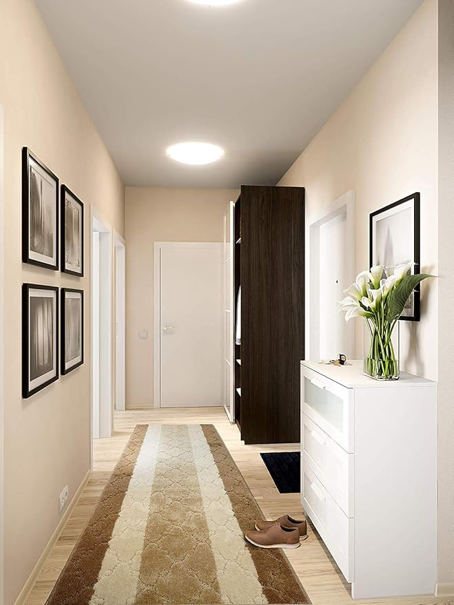 30 Ft Extra Long Beige Kitchen Hallway Runner Rug, Non-Slip Washable 26" X 30' - Image 3