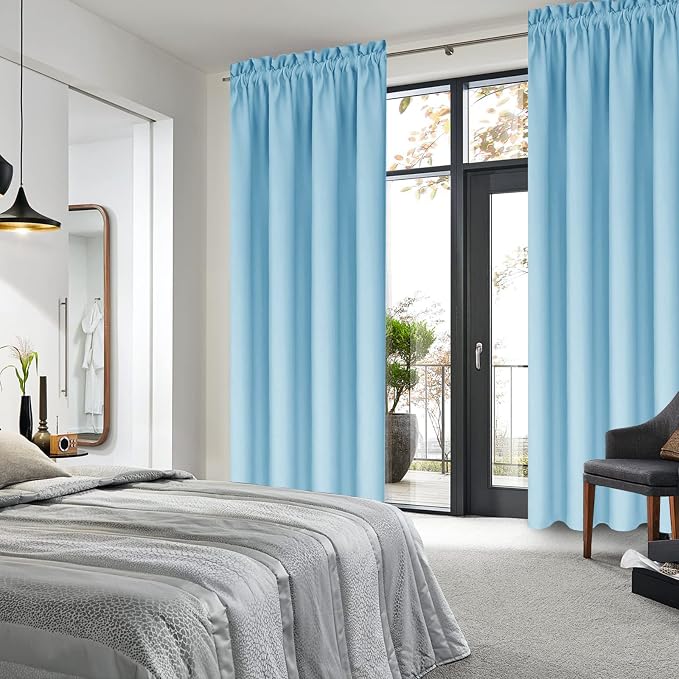 DWCN Blackout Curtains for Bedroom – Thermal Insulated Room Darkening Drapes - Image 2