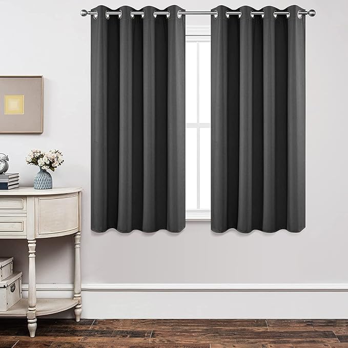 Joydeco Blackout Curtains 54 Inch Length 2 Panels Set, Thermal Insulated Long by JOYDECO