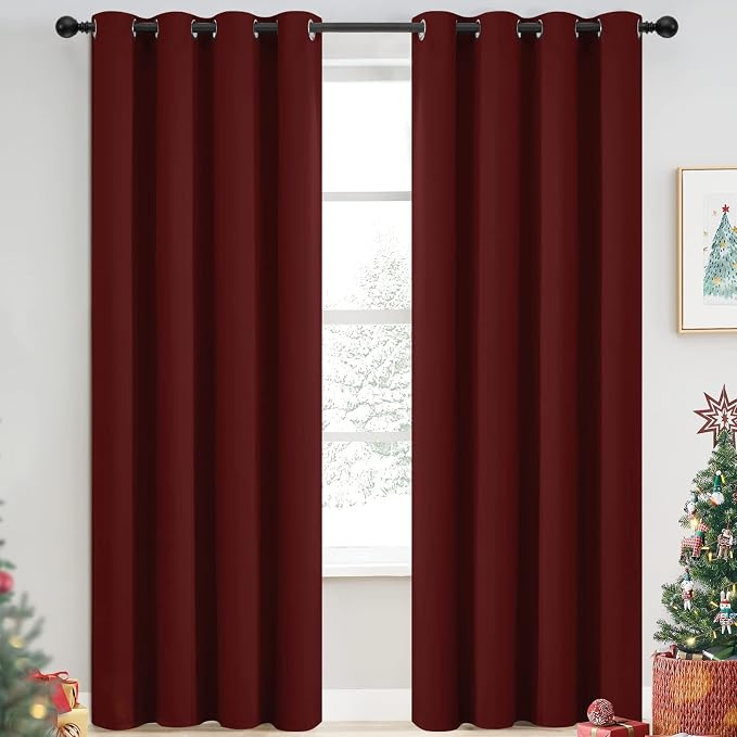 Yakamok Blackout Curtains for Bedroom, Thermal Insulated Blackout Window by Yakamok