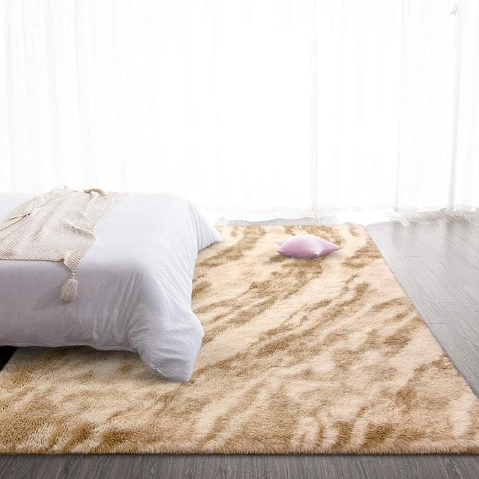 TWINNIS Super Soft Shaggy Rugs Fluffy Carpets, 4x5.9 Feet, Indoor Modern Plush - Image 5