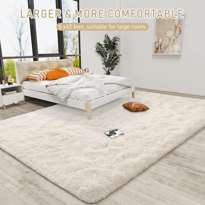 LOCHAS Ultra Soft Indoor Modern Area Rugs Fluffy Living Room Carpets - Image 6