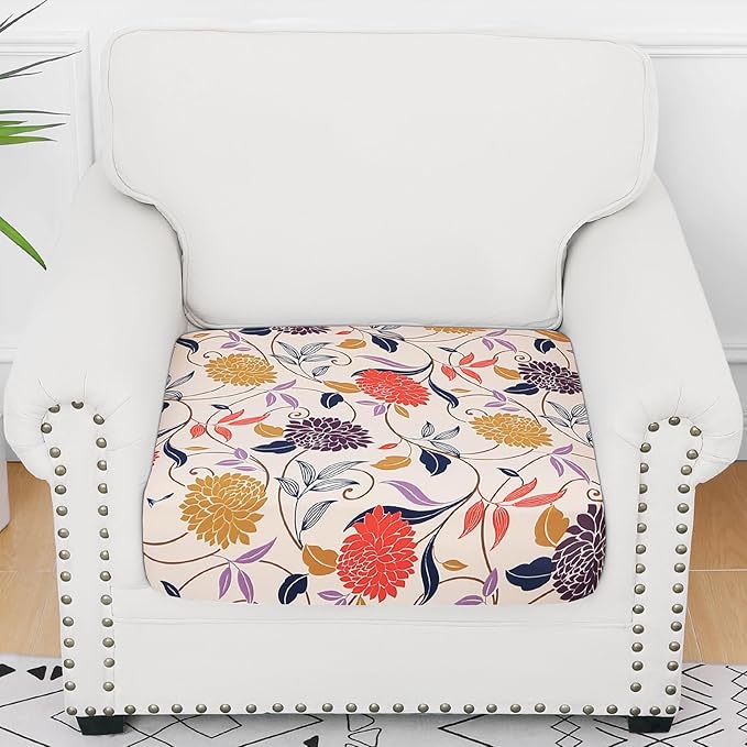 Smiry Printed Couch Cushion Covers, Stretch Soft Couch Covers - Image 5
