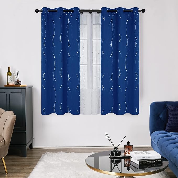 Deconovo Blackout Curtains, 38 x 36 Inch Drapes - Image 2