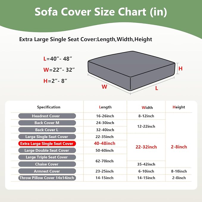 Couch Cushion Covers for Sofa Couch Covers Wear-Resistant Universal Sofa Cover - Image 2