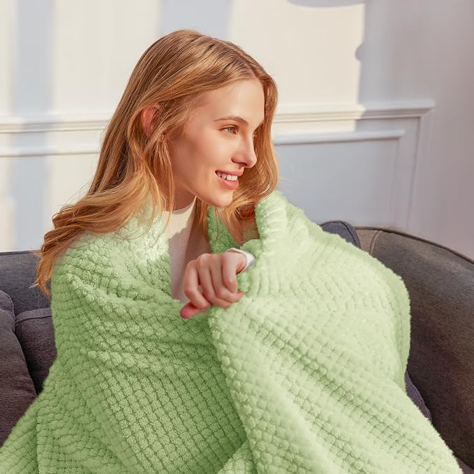Whale Flotilla Extra Large Fuzzy Fleece Throw Blanket - Image 8
