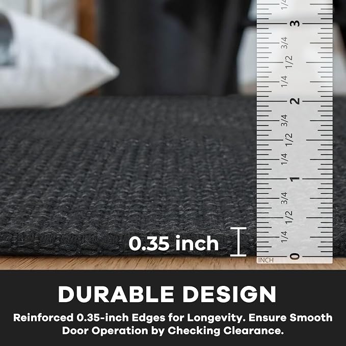 KOZYFLY Washable Area Rug 6x9 ft Rubber Backed Non Slip Rugs - Image 4