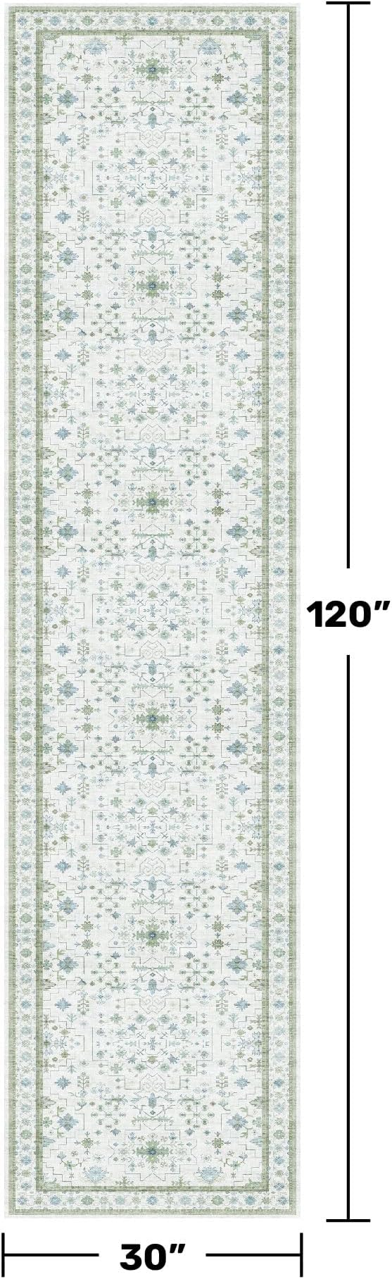 Hazo Haus Oushak Wide Hallway Runner Rug 2'6"x10' - Image 2