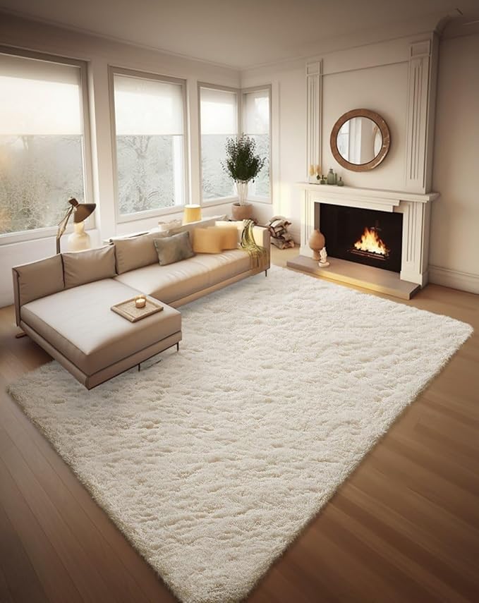 Ophanie 8x10 Area Rugs for Living Room, Upgrade Non-Slip Fluffy Soft Large Shag by Ophanie