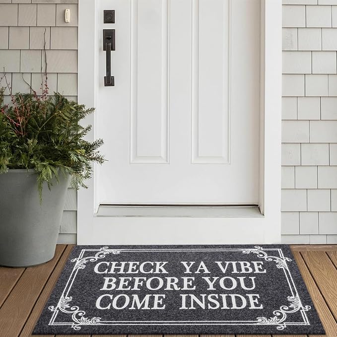 Front Door Door Mat Indoor Outdoor Entrance Doormat Rubber Welcome Door Mat - Image 5