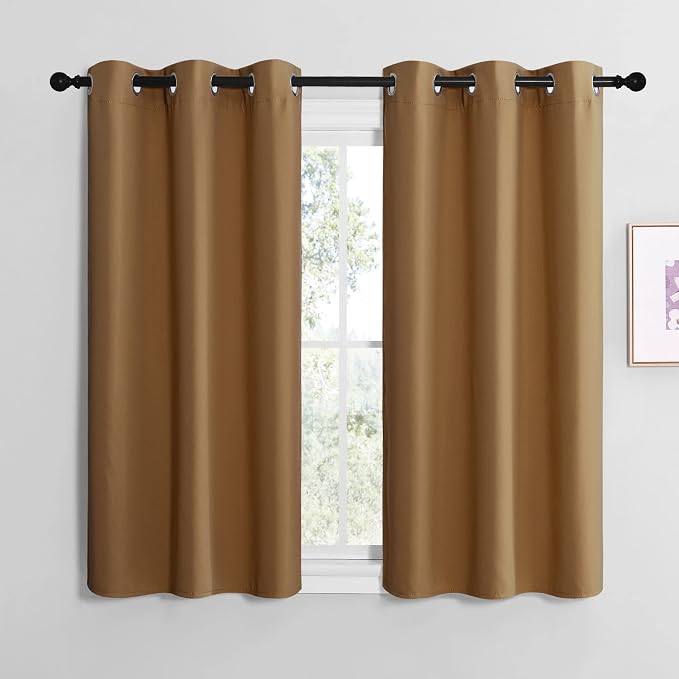 NICETOWN Sleek Blackout Curtains 50 inches Length by NICETOWN