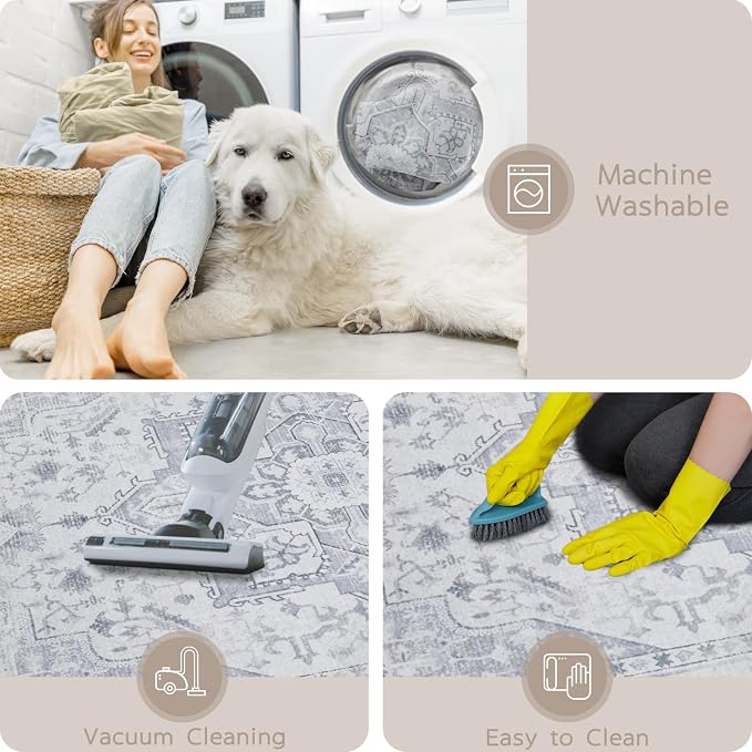 Srugn Area Rug 6x9 Washable Area Rugs - Image 4