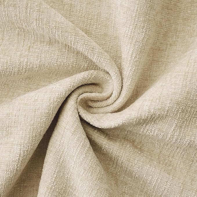 MIULEE Decorative Couch Throw Pillow Covers 20x20 Inch Beige 2 Pack | Neutral - Image 3