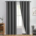 Yakamok 100% Blackout Curtain Panels 84 inches Cold and Light Blocking Drapes by Yakamok