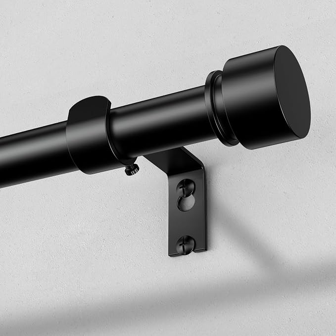 Curtain Rods for Windows 30 to 56 Inch, Decorative Adjustable Heavy Duty Easy by OLV
