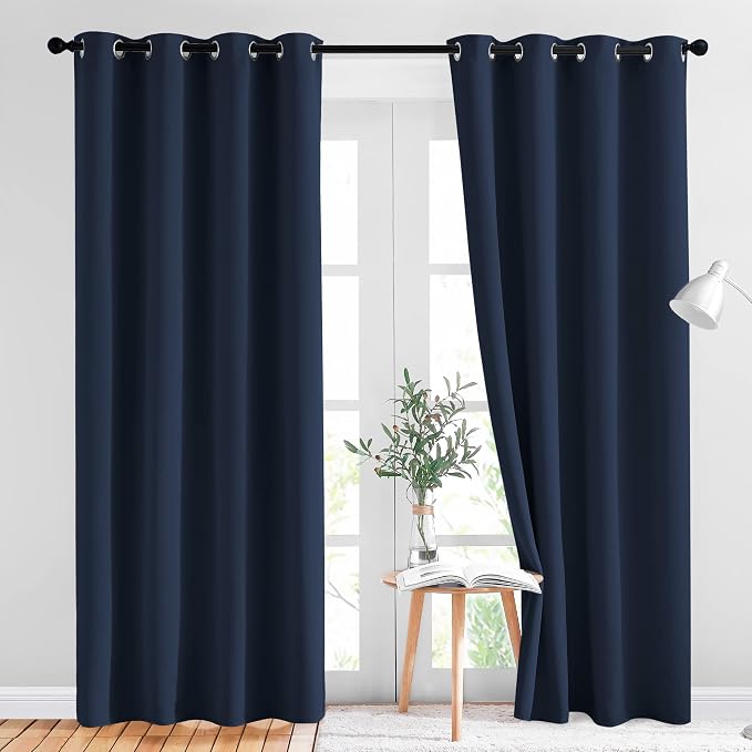 NICETOWN Blackout Navy Blue Curtains by NICETOWN