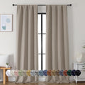 Simplebrand Ava Stone Blackout Curtains by Simplebrand