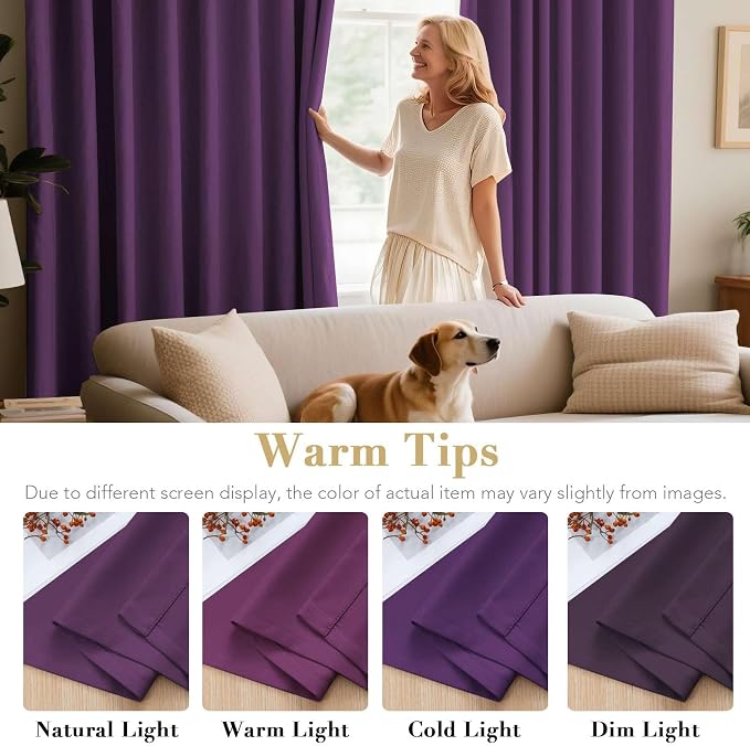 H.VERSAILTEX Blackout Thermal Insulated Room Darkening Window Treatment Extra - Image 6