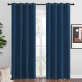 NICETOWN Moroccan Blue Blackout Curtains 86" Long, 2 Pieces by NICETOWN