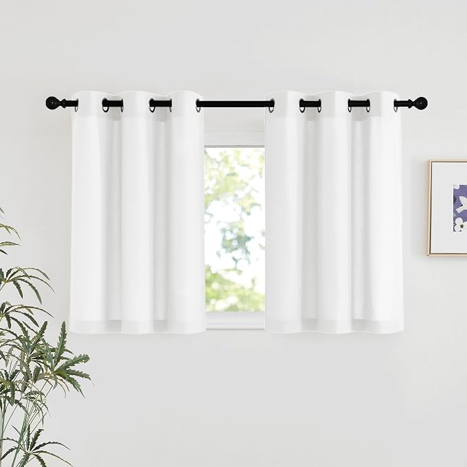 NICETOWN Linen 36 inch Curtains by NICETOWN