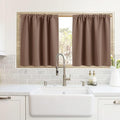 RYB HOME Cafe Blackout Curtains 24 inch Length, RV Curtains by RYBHOME