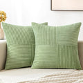MIULEE Sage Green Decorative Throw Pillow Covers 18x18 Inch by MIULEE