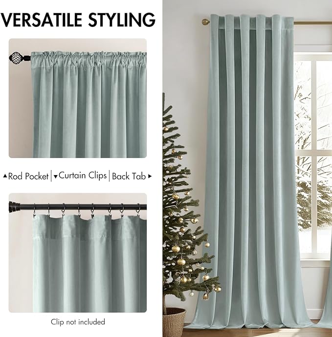 MIULEE Velvet Curtains 90 inches - Image 2